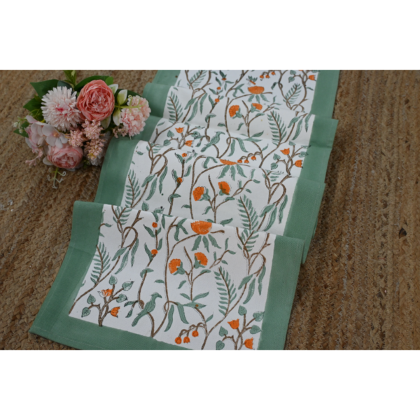 Six-Seater Handblock Printed Table Runner