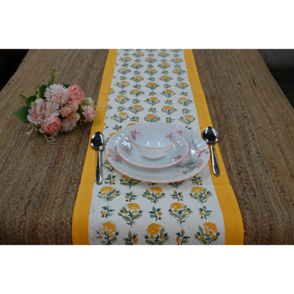 Six-Seater Handblock Printed Table Runner