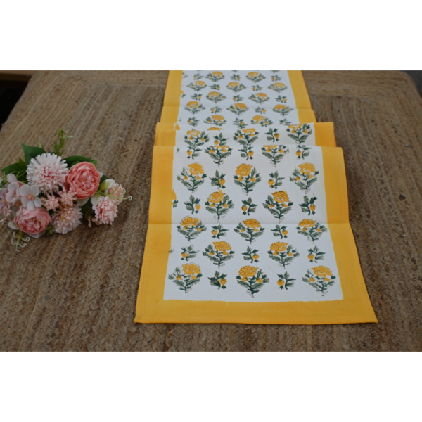 Six-Seater Handblock Printed Table Runner
