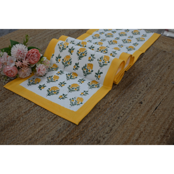 Six-Seater Handblock Printed Table Runner