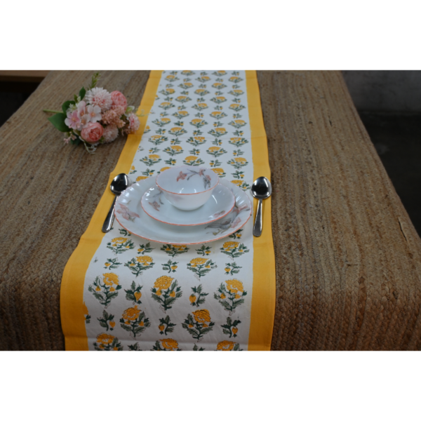 Six-Seater Handblock Printed Table Runner