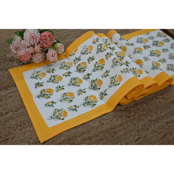 Six-Seater Handblock Printed Table Runner
