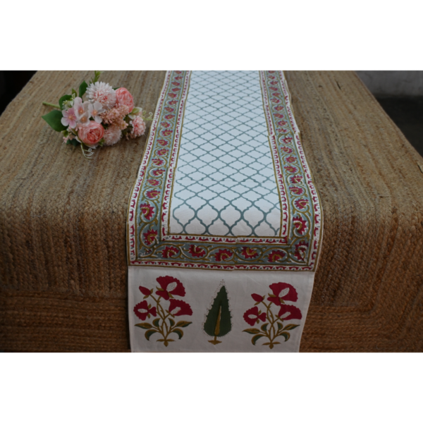 Six-Seater Handblock Printed Table Runner