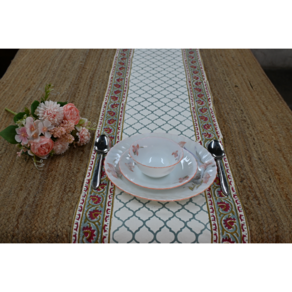 Six-Seater Handblock Printed Table Runner