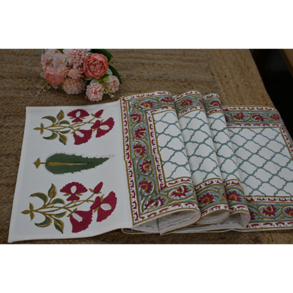 Six-Seater Handblock Printed Table Runner