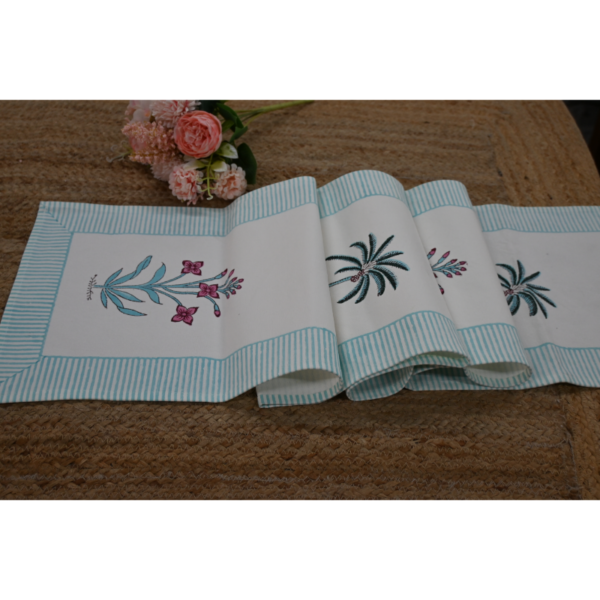 Six-Seater Handblock Printed Table Runner