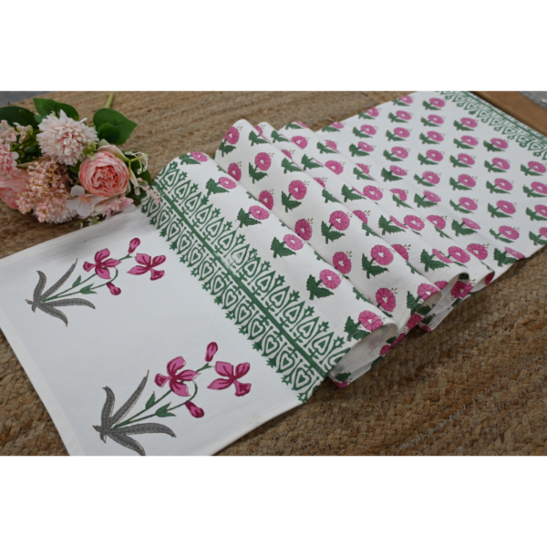 Six-Seater Handblock Printed Table Runner