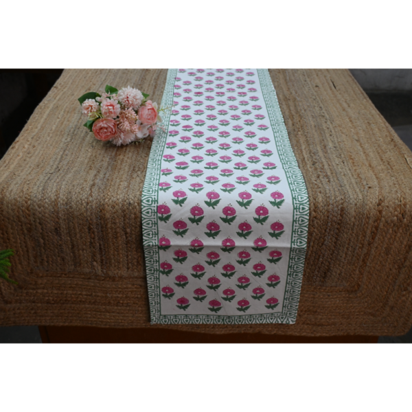 Six-Seater Handblock Printed Table Runner
