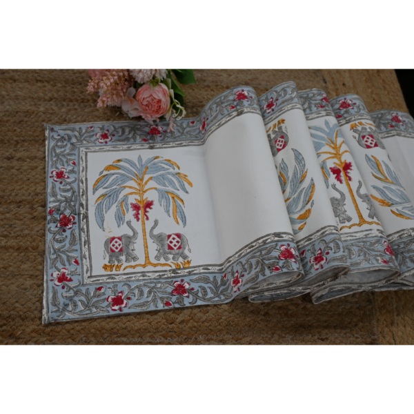 Six-Seater Handblock Printed Table Runner