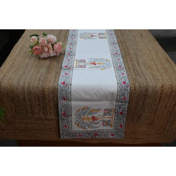 Six-Seater Handblock Printed Table Runner