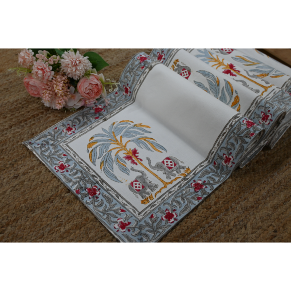 Six-Seater Handblock Printed Table Runner