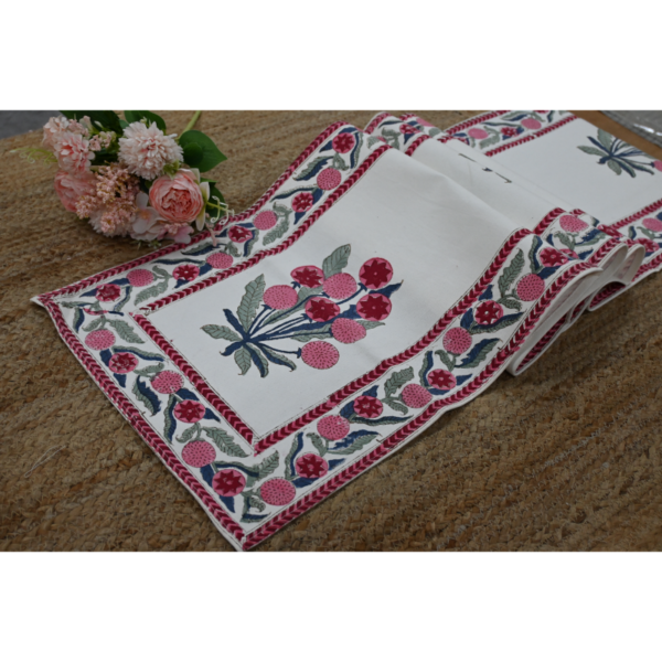 Six-Seater Handblock Printed Table Runner