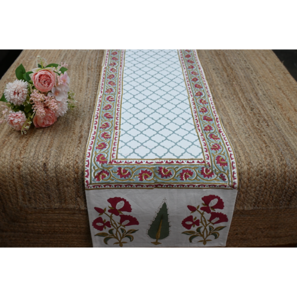 Six-Seater Handblock Printed Table Runner