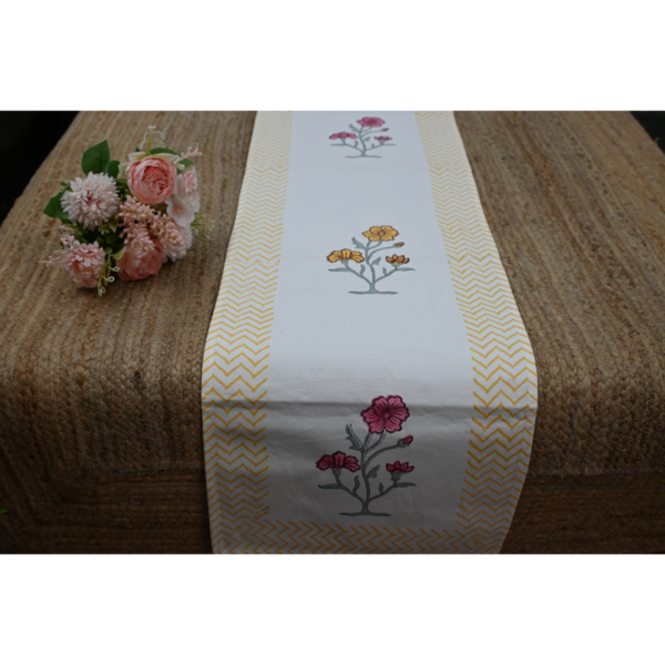 Six-Seater Handblock Printed Table Runner